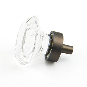  Schaub & Company 1-1/4_dq_ Octagonal Glass Knob 