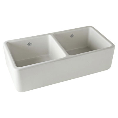  Rohl Double Bowl Fireclay Kitchen Sink 