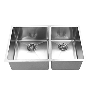  Empire Industries 3/8_dq_ Radius Double Stainless Sink 