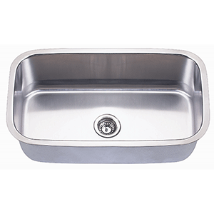  Empire Industries Single Large Rectangle Stainless Sink 