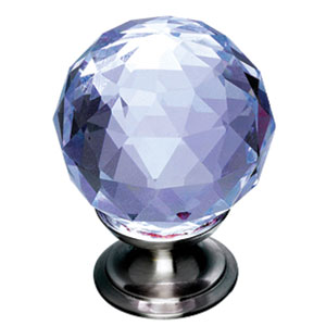 Top Knobs 1-3/8_dq_ Light Blue Crystal Cabinet Knob 