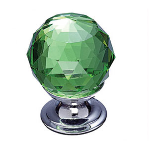  Top Knobs 1-1/8_dq_ Green Crystal Cabinet Knob 