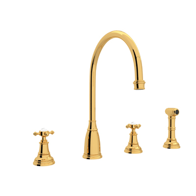  Rohl Widespread Kitchen Faucet 
