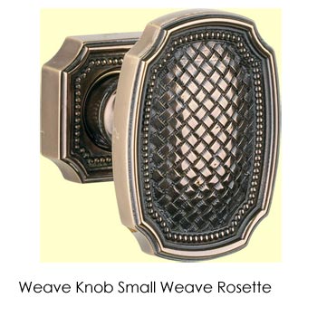  Eric Morris & Co Weave Knob With Small Rosette 