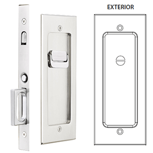  Emtek Privacy Pocket Door Set 