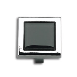  Atlas Homewares 1-3/8_dq_ Black Square Knob 