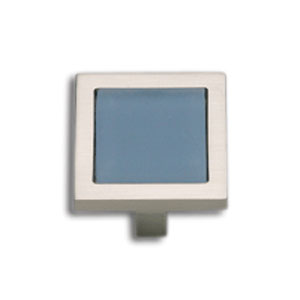  Atlas Homewares 1-3/8_dq_ Blue Square Knob 