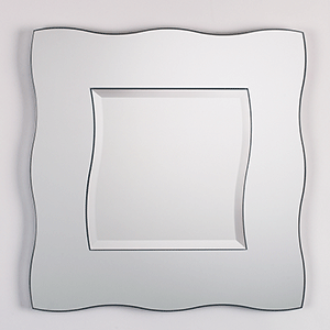  Alno 35_dq_ Wavy Square Beveled Mirror 