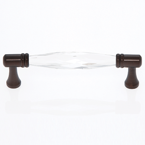  JVJ Hardware 96MM C/C Faceted Crystal Pull 