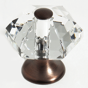  JVJ Hardware 1-3/16_dq_ Dia. Crystal Knob 