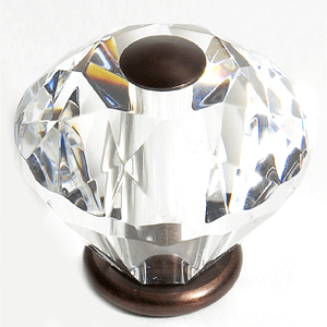  JVJ Hardware 1-3/16_dq_ Dia. Crystal Knob 