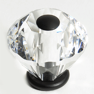  JVJ Hardware 1-3/16_dq_ Dia. Crystal Knob 