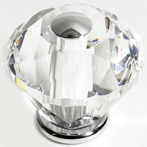  JVJ Hardware 1-3/16_dq_ Dia. Crystal Knob 