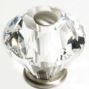  JVJ Hardware 1-3/16_dq_ Dia. Crystal Knob 