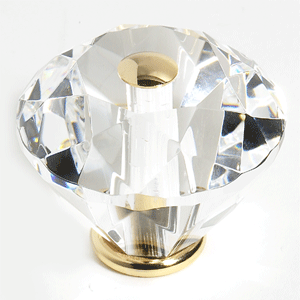  JVJ Hardware 1-9/16_dq_ Dia. Crystal Knob 