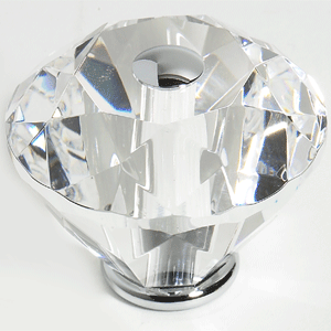  JVJ Hardware 1-9/16_dq_ Dia. Crystal Knob 