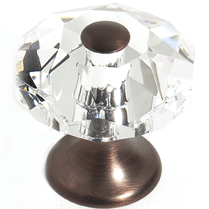  JVJ Hardware 1-1/8_dq_ Dia. Crystal Knob 