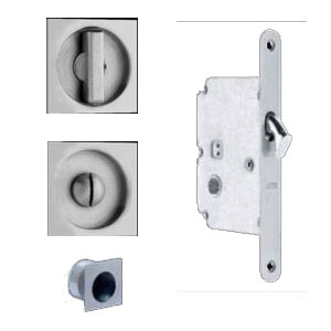  Omnia Hardware Privacy Pocket Door Lock 