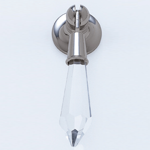  JVJ Hardware Crystal Tapered Baguette Pendant Pull 