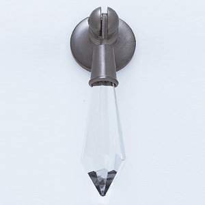  JVJ Hardware Crystal Tapered Baguette Pendant Pull 