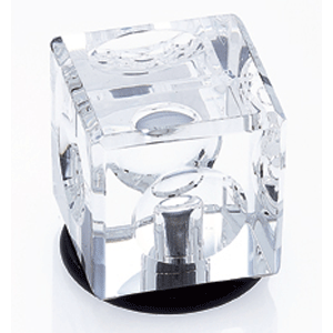  JVJ Hardware 1-3/16_dq_ Dia. Square Crystal Knob 