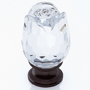  JVJ Hardware 1-3/16_dq_ Dia. Crystal Rose Knob 