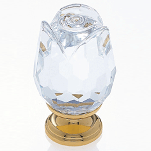  JVJ Hardware 1-3/16_dq_ Dia. Crystal Rose Knob 