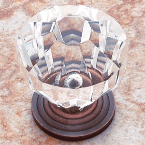  JVJ Hardware 1-1/4_dq_ Dia. Crystal Acrylic Knob 