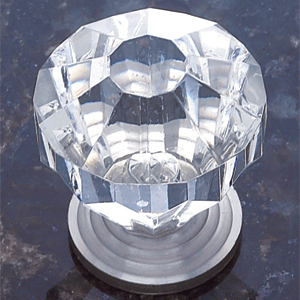  JVJ Hardware 1-1/4_dq_ Dia. Crystal Acrylic Knob 