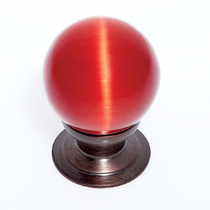  JVJ Hardware 30MM Red Cat's Eye Glass Knob 