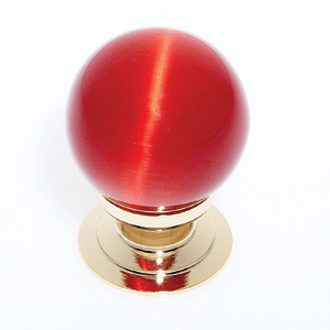  JVJ Hardware 30MM Red Cat's Eye Glass Knob 