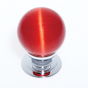  JVJ Hardware 30MM Red Cat's Eye Glass Knob 