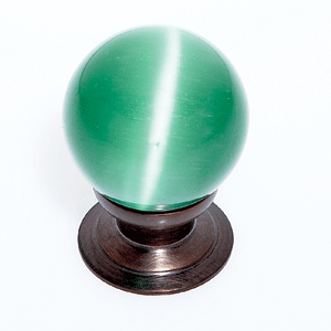  JVJ Hardware 30MM Green Cat's Eye Glass Knob 