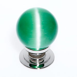  JVJ Hardware 30MM Green Cat's Eye Glass Knob 