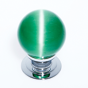  JVJ Hardware 30MM Green Cat's Eye Glass Knob 