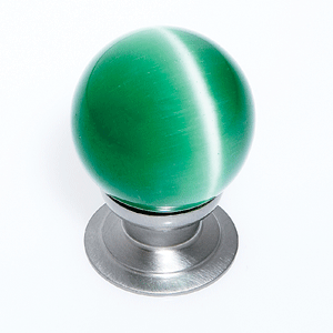  JVJ Hardware 30MM Green Cat's Eye Glass Knob 