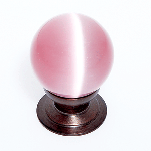  JVJ Hardware 30MM Pink Cat's Eye Glass Knob 