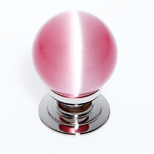  JVJ Hardware 30MM Pink Cat's Eye Glass Knob 