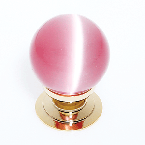  JVJ Hardware 30MM Pink Cat's Eye Glass Knob 