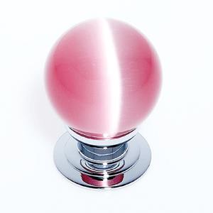  JVJ Hardware 30MM Pink Cat's Eye Glass Knob 