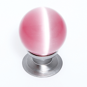  JVJ Hardware 30MM Pink Cat's Eye Glass Knob 