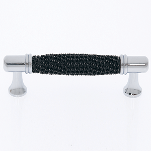  JVJ Hardware 96MM C/C Black Chain Maille Pull 