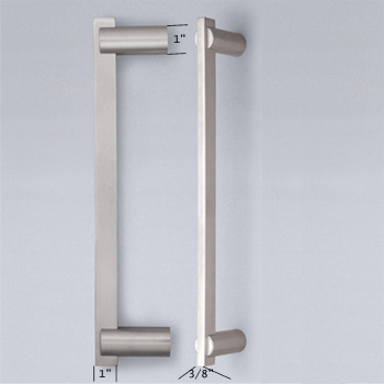  Omnia Hardware 15-3/4_dq_ CC Stainless Steel Door Pull 