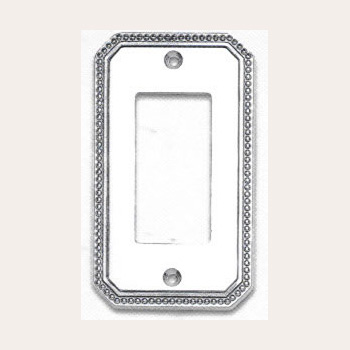  Omnia Hardware Beaded Single Switchplate 