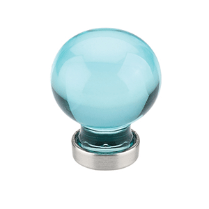  Emtek 1-1/4_dq_ Cyan Crystal Knob 