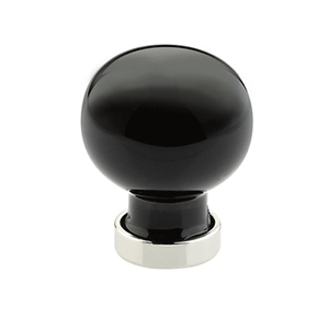  Emtek 1-1/4_dq_ Black Crystal Knob 