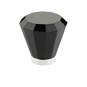  Emtek 1_dq_ Black Crystal Knob 