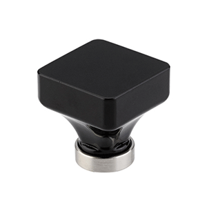  Emtek 1-5/8_dq_ Black Crystal Knob 