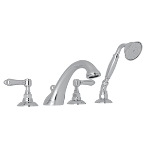  Rohl Deck Tub Filler W/Spray 