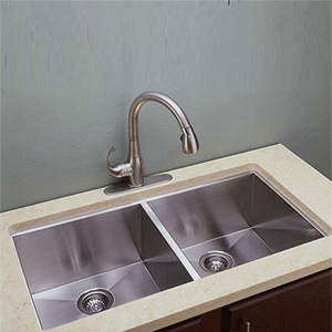  Empire Industries Zero Radius Double Stainless Sink 